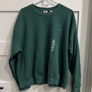 NWT Levi's Women’s Green Crewneck Sweatshirt